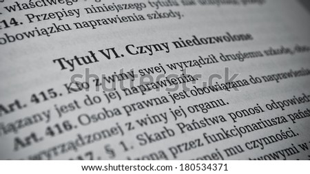 Polish civil law concept
