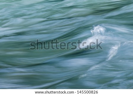 natural river waves abstract painting