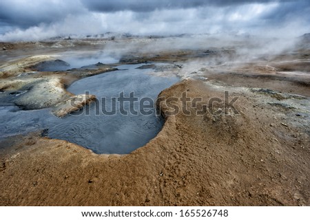 myvatn lake in iceland hot pools