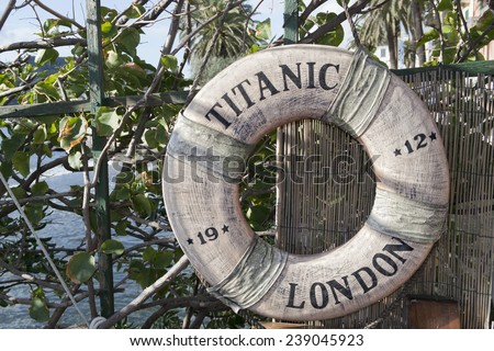 rsm titanic 1912 life buoy