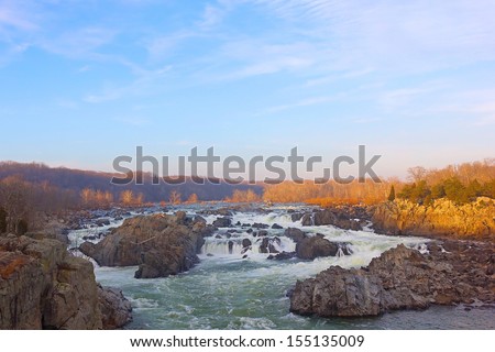 Great Falls National Park in Virginia and Maryland, USA