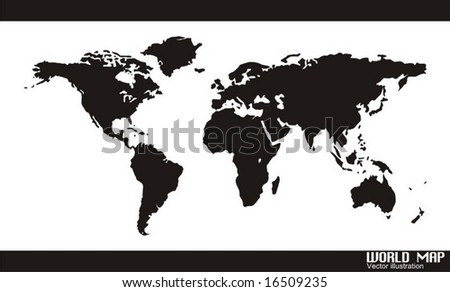 world map vector image. stock vector : world map