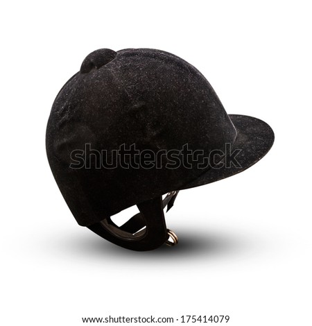 Jockey black helmet