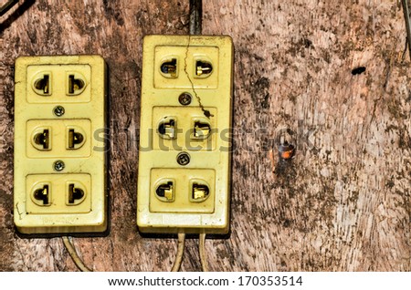 Old electrical outlet
