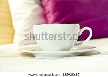 Cup of coffee/tea served directly to bed. Good morning