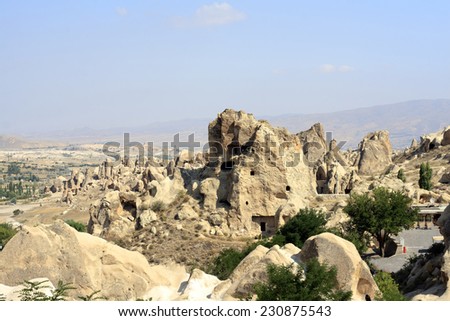 Sandstone formations in Cappadocia, Turkey