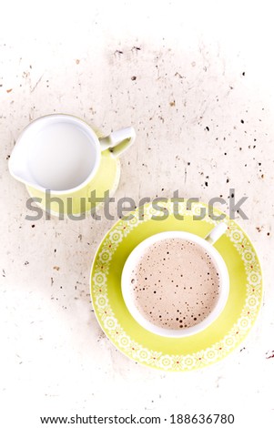 cappuccino coffee with milk