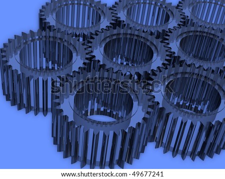 Three-dimensional composition from gears