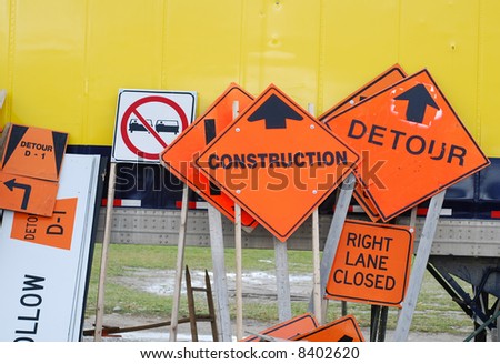 Construction signs