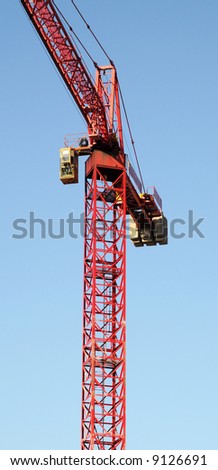 Red Crane - vertical