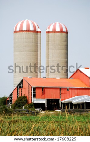 Two farm silos