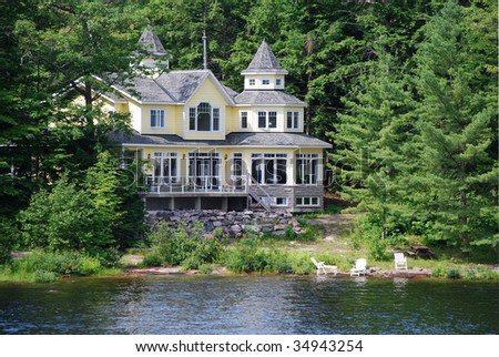 Summer home on a river