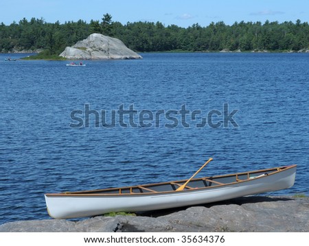 White canoe