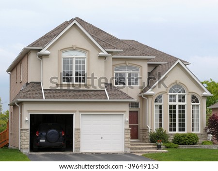 New house with a double garage