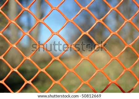 Orange Fence Close-up