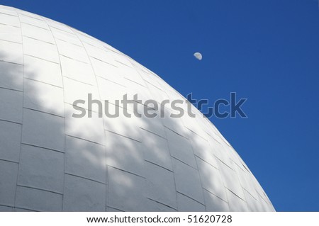 Roof of the Observatory with rising Moon