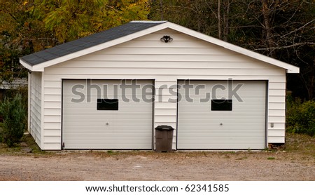 Detached double garage