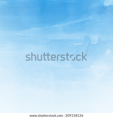Watercolor paper texture, blue color paper background.