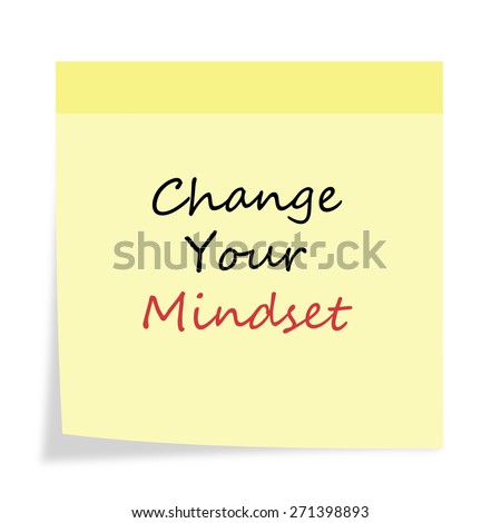 Inspirational Motivational Life Quote on  Background Design. Change Your Mindset.