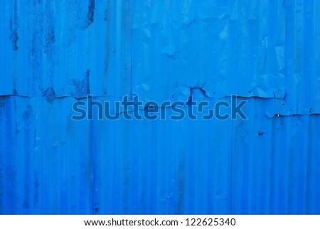 Blue steel panel