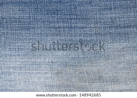 Blue jeans background with gradation of shabby