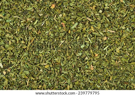 Dried parsley as background texture