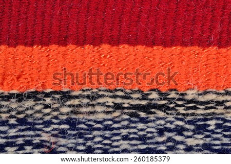 Striped hand woven fabric for background