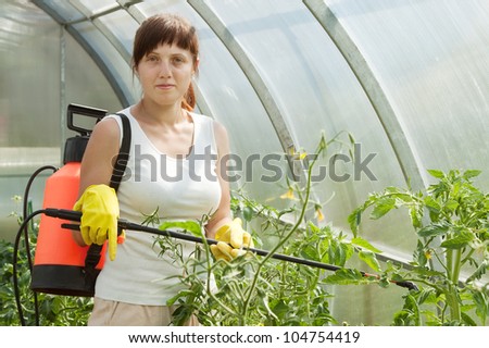 Spraying Plants