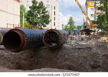 repair of urban water and sanitation systems at residential area of Vladimir