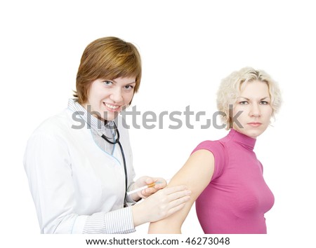 an intramuscular injection