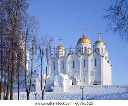 The Cathedral of the Assumption at Vladimir in winter
