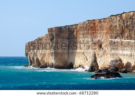 Comino island and view of mediterranean (Maltese islands