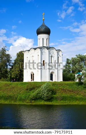 Church of the Intercession on the River Nerl. Inscribed in the Wold Heritage List of UNESCO