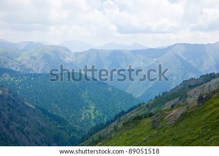 Simple  mountains landscape. Altai, Siberia