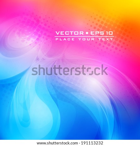 Abstract color card. Vector background