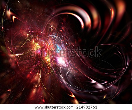 Abstract beautiful color illustration. Fractal art