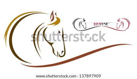 Vector image of an horse Vector image of an horse