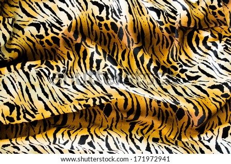 Tiger textile, piece of clothes.