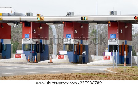 Highway Toll  booth plaza