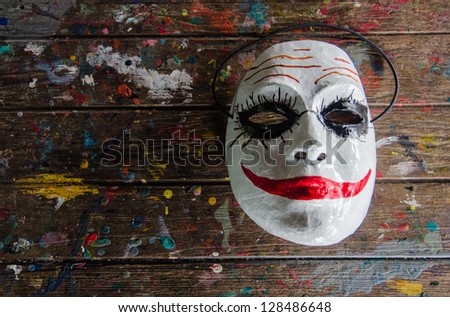 The Joker masks in bangkok city