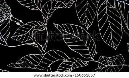 Leave pattern background