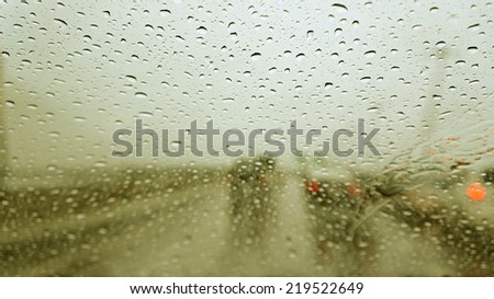 Driving in rain