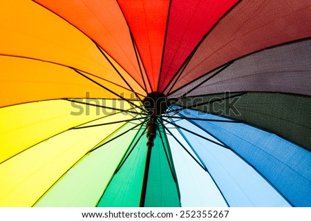Rainbow umbrella