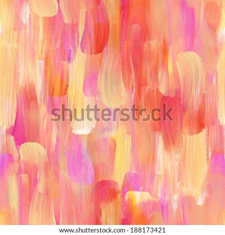 abstract pink red brush strokes seamless pattern background, painted artistic texture