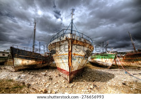 Old Boats at Camaret-sur-Mer, Brittany