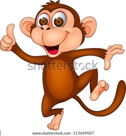 Monkey Cartoon Dancing