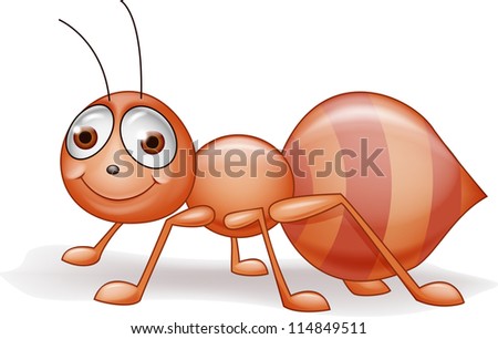 Vector illustration of ant cartoon Vector illustration of ant cartoon