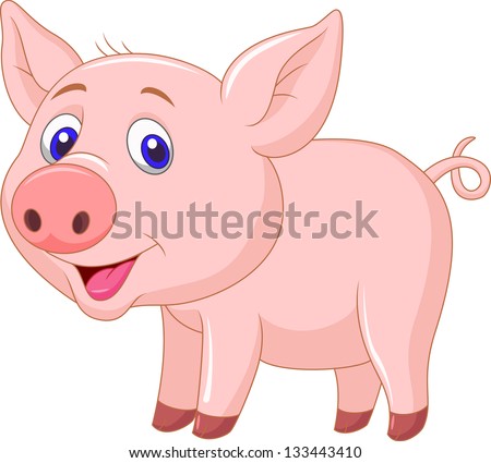 Cute baby pig cartoon Cute baby pig cartoon