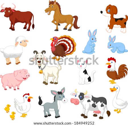 Farm animal collection set