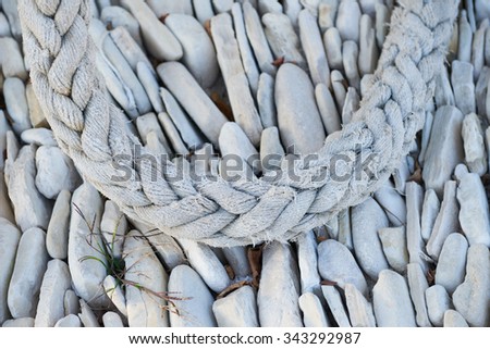Thick anchor rope